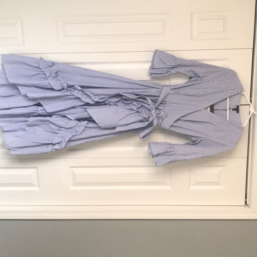 Gorgeous blue and white striped dress. NWT.
